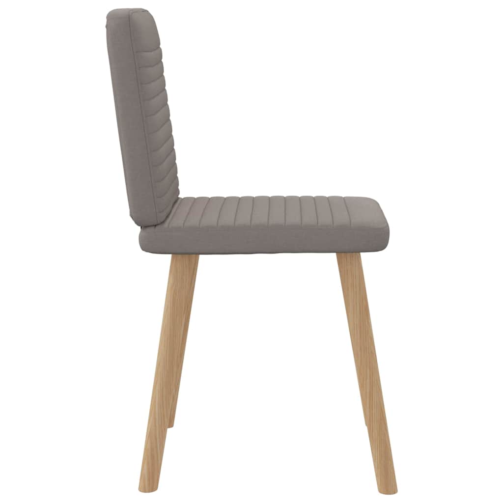 vidaXL Scaune de sufragerie, 4 buc., gri taupe, material textil vidaXL Scaune de sufragerie, 4 buc., gri taupe, material textil