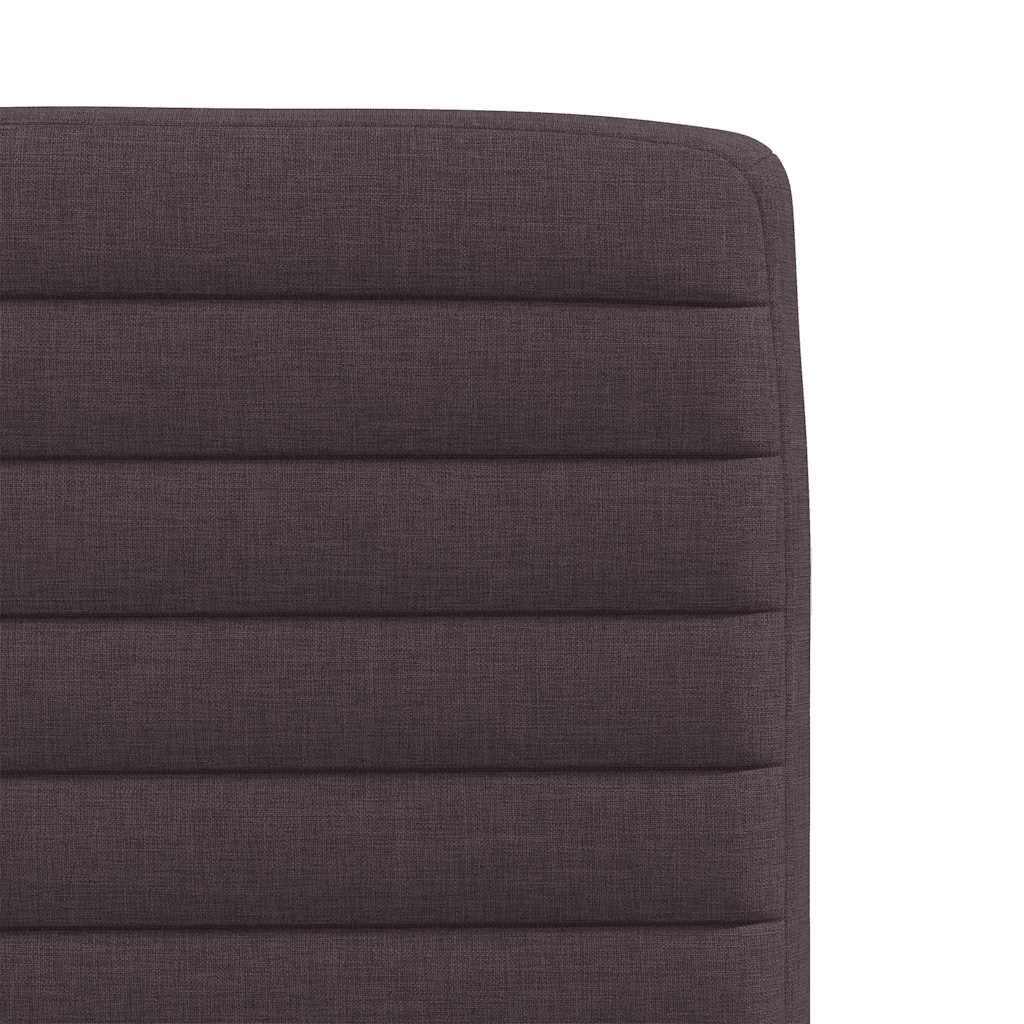vidaXL Scaune de bucătărie, 4 buc., maro închis, material textil vidaXL Scaune de bucătărie, 4 buc., maro închis, material textil