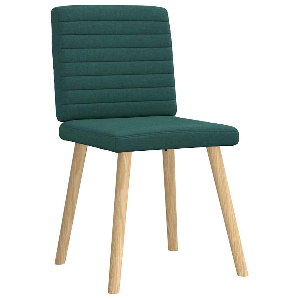 vidaXL Scaune de sufragerie 4 buc Tesatura verde inchis vidaXL Scaune de sufragerie 4 buc Tesatura verde inchis