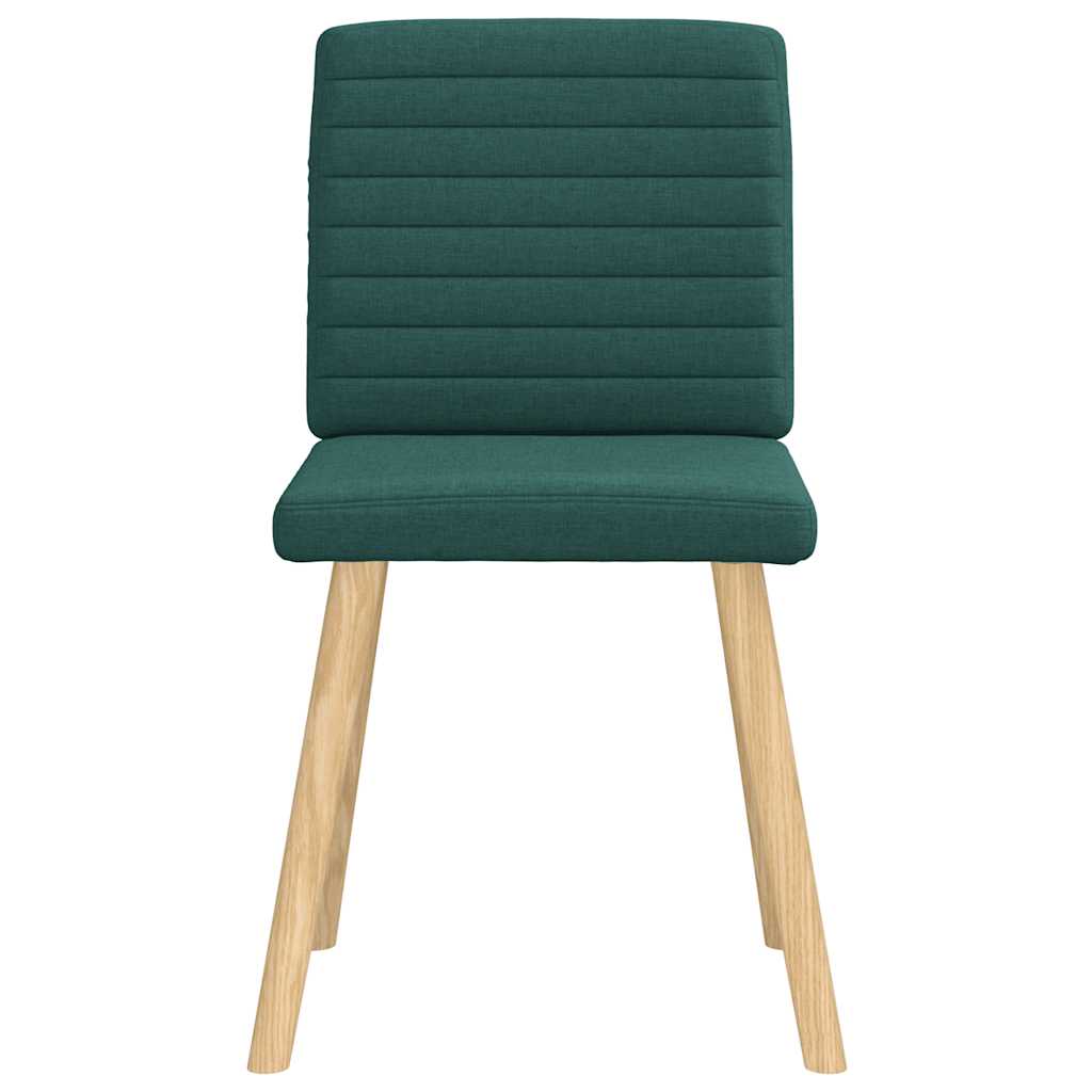 vidaXL Scaune de sufragerie 4 buc Tesatura verde inchis vidaXL Scaune de sufragerie 4 buc Tesatura verde inchis