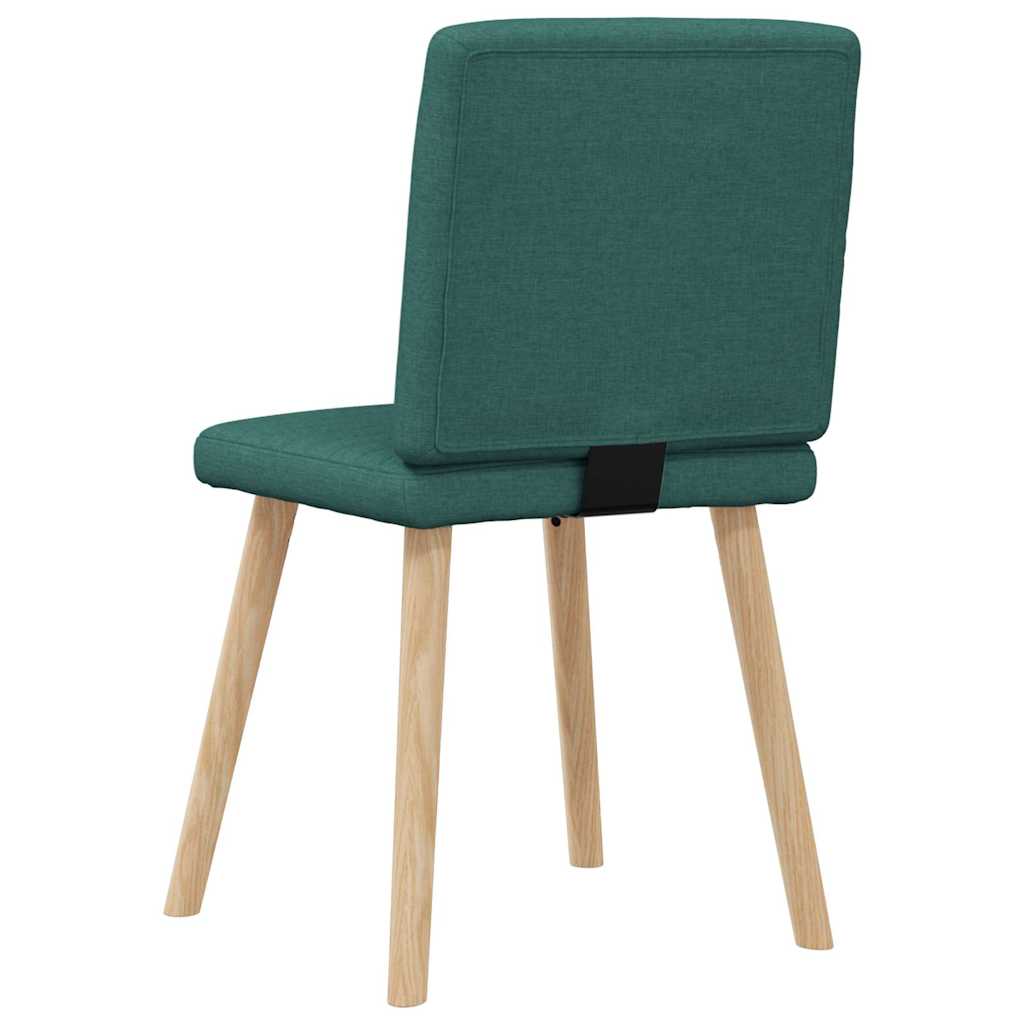 vidaXL Scaune de sufragerie 4 buc Tesatura verde inchis vidaXL Scaune de sufragerie 4 buc Tesatura verde inchis