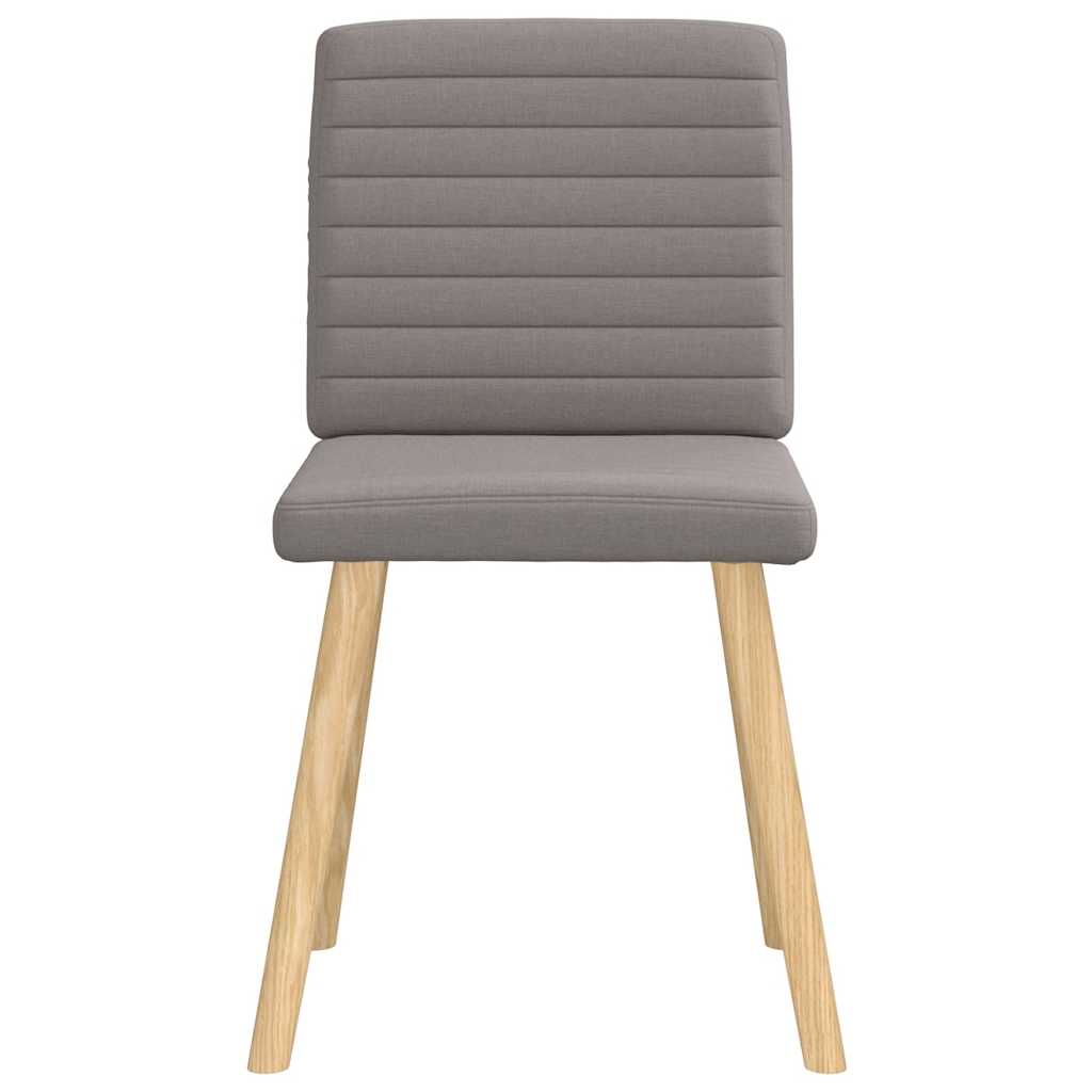vidaXL Scaune de sufragerie, 4 buc., gri taupe, material textil vidaXL Scaune de sufragerie, 4 buc., gri taupe, material textil