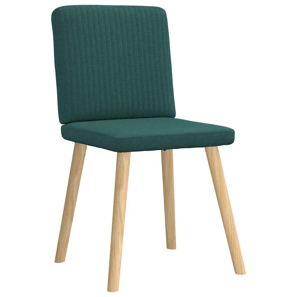 vidaXL Scaune de sufragerie 4 buc Tesatura verde inchis vidaXL Scaune de sufragerie 4 buc Tesatura verde inchis