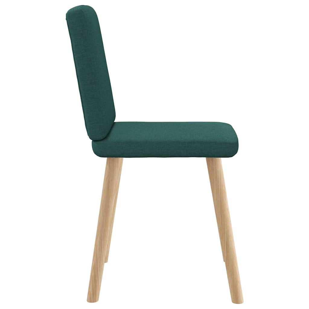 vidaXL Scaune de sufragerie 4 buc Tesatura verde inchis vidaXL Scaune de sufragerie 4 buc Tesatura verde inchis