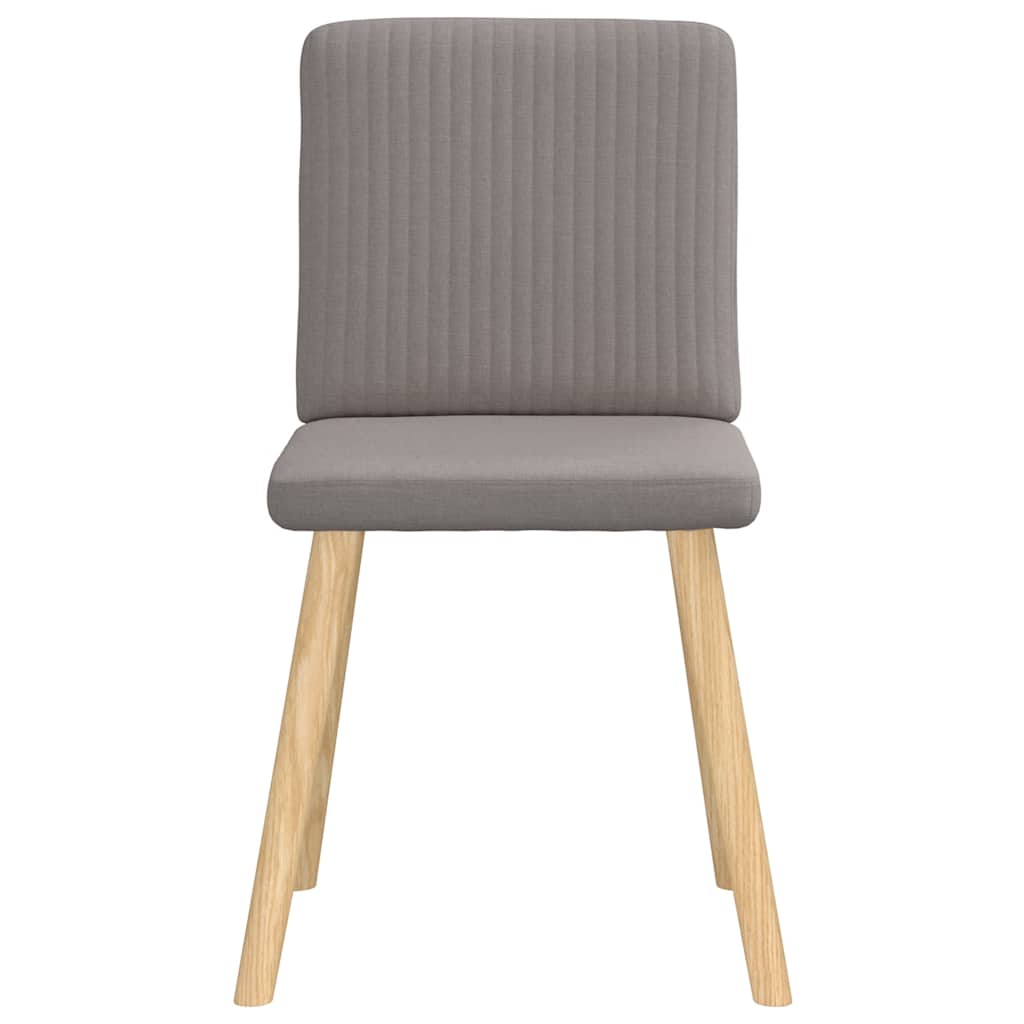vidaXL Scaune de sufragerie, 4 buc., gri taupe, material textil vidaXL Scaune de sufragerie, 4 buc., gri taupe, material textil