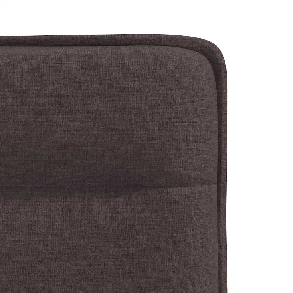 vidaXL Scaune de bucătărie, 4 buc., maro închis, material textil