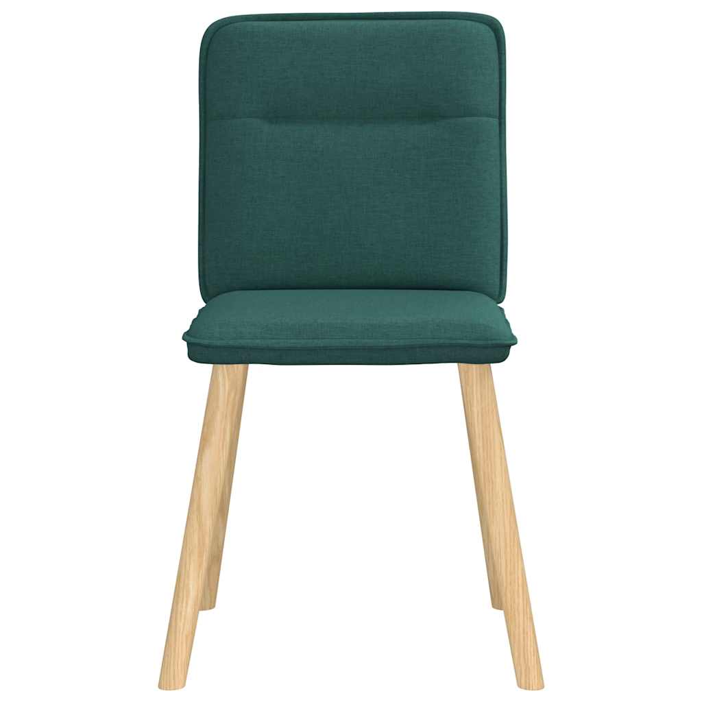 vidaXL Scaune de sufragerie 4 buc Tesatura verde inchis vidaXL Scaune de sufragerie 4 buc Tesatura verde inchis