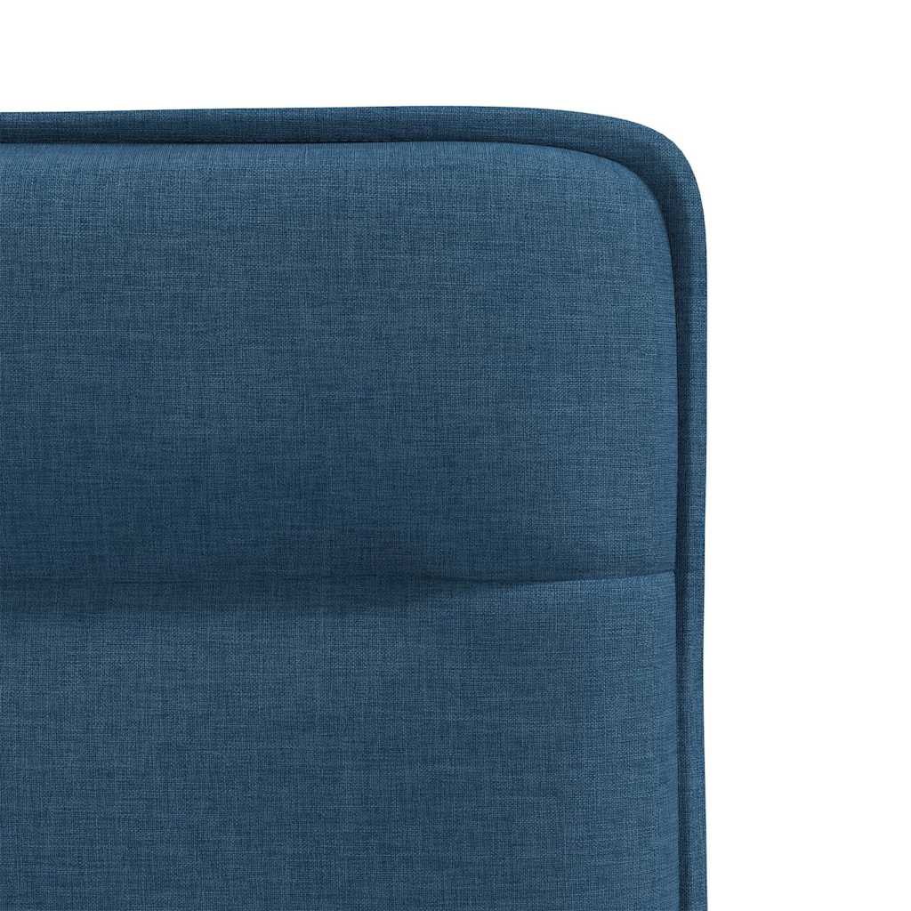 vidaXL Scaune de bucătărie, 4 buc., albastru, material textil