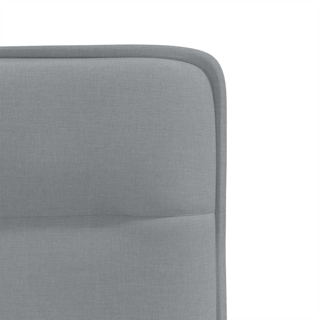 vidaXL Scaune de bucătărie pivotante, 4 buc., gri deschis, textil vidaXL Scaune de bucătărie pivotante, 4 buc., gri deschis, textil