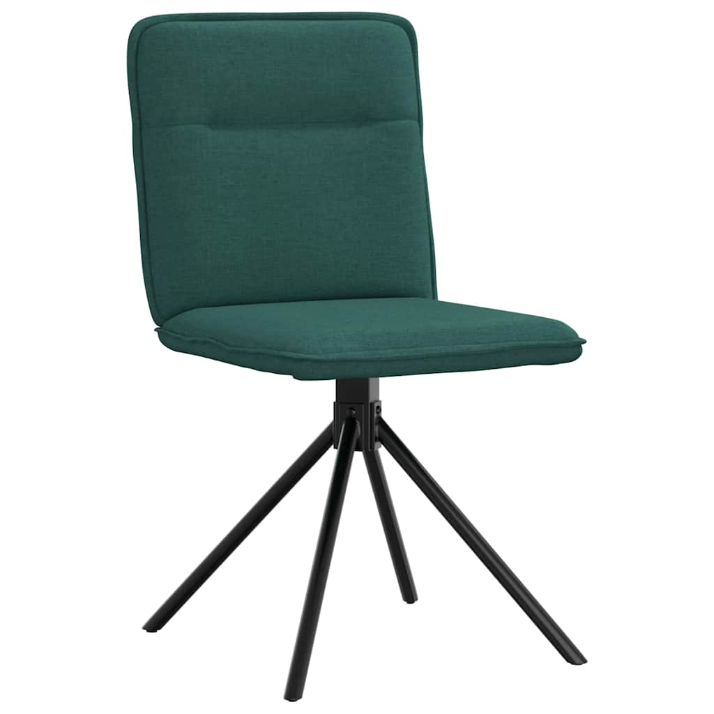 vidaXL Scaune de sufragerie 4 buc Tesatura verde inchis vidaXL Scaune de sufragerie 4 buc Tesatura verde inchis