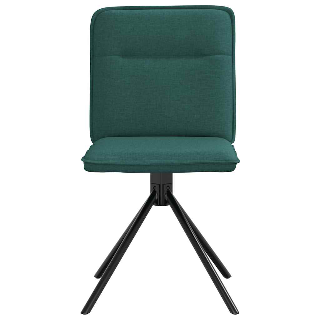 vidaXL Scaune de sufragerie 4 buc Tesatura verde inchis vidaXL Scaune de sufragerie 4 buc Tesatura verde inchis