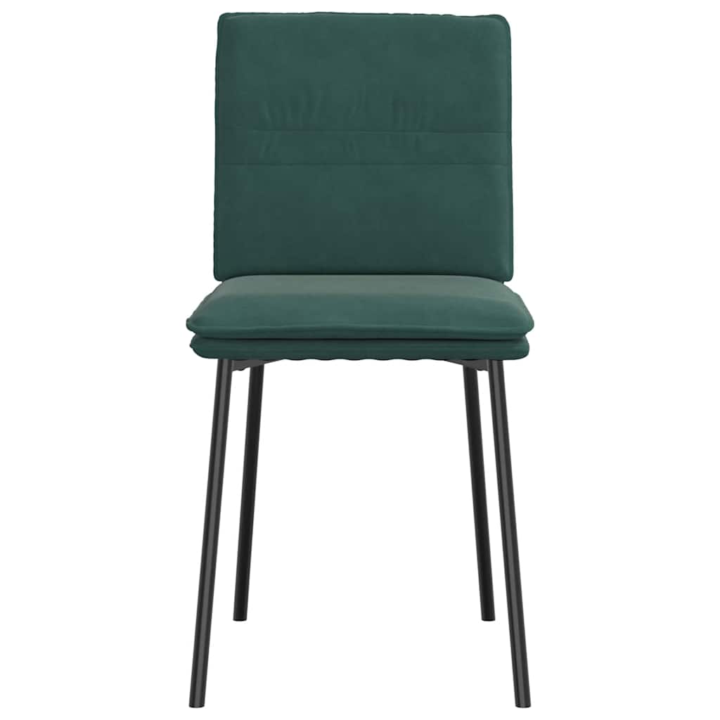 vidaXL Scaune de bucătărie, 4 buc., verde închis, catifea vidaXL Scaune de bucătărie, 4 buc., verde închis, catifea