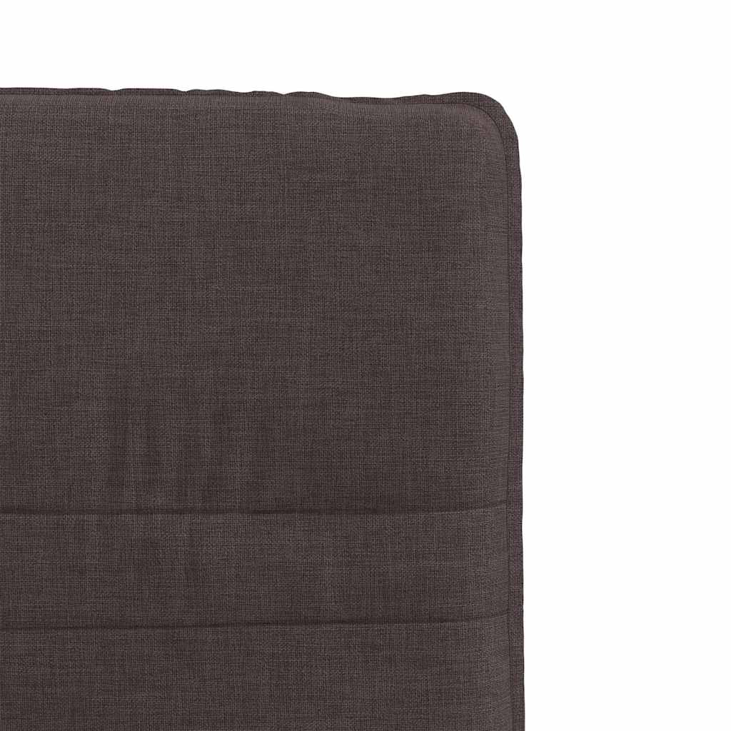 vidaXL Scaune de bucătărie, 4 buc., maro închis, material textil