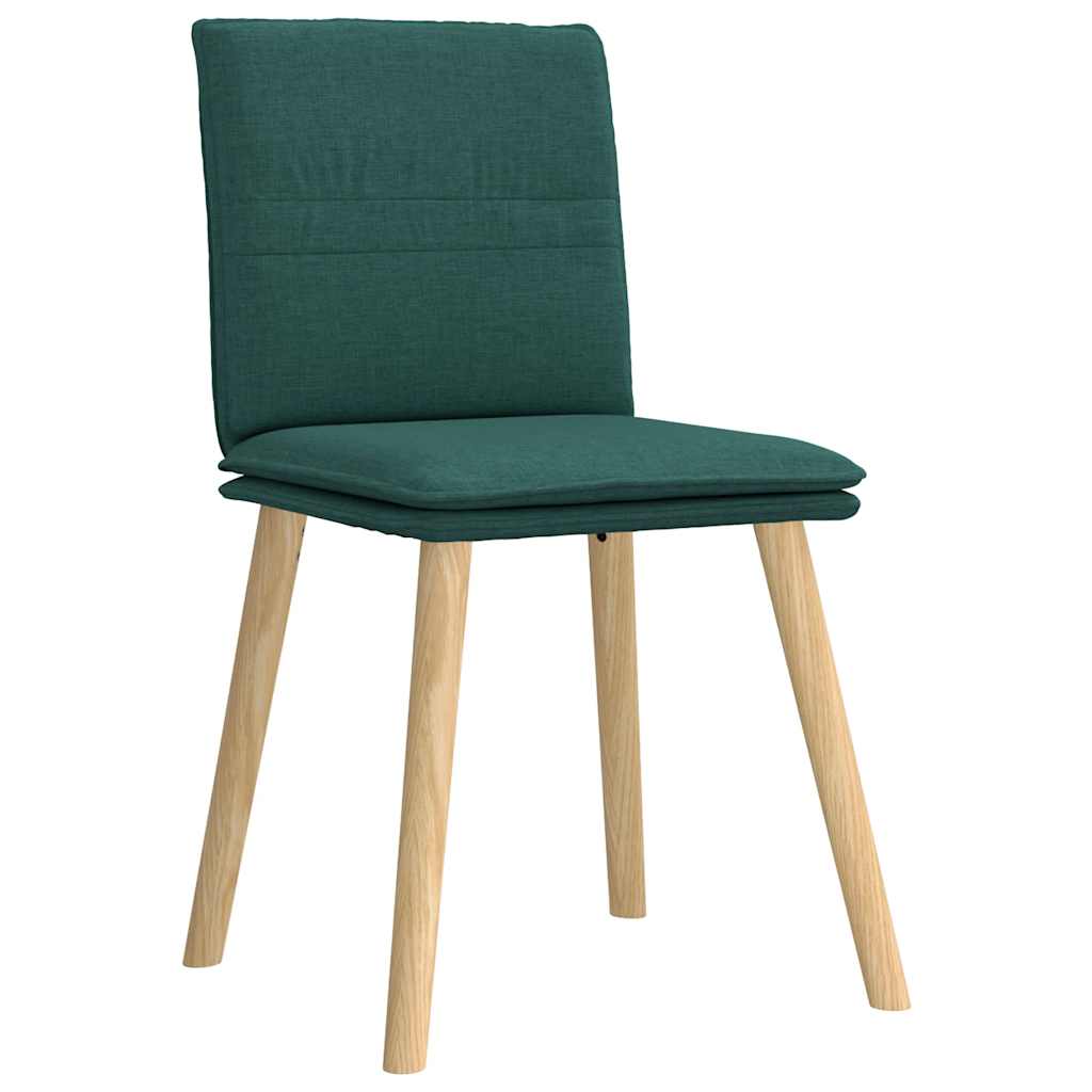vidaXL Scaune de sufragerie 4 buc Tesatura verde inchis vidaXL Scaune de sufragerie 4 buc Tesatura verde inchis