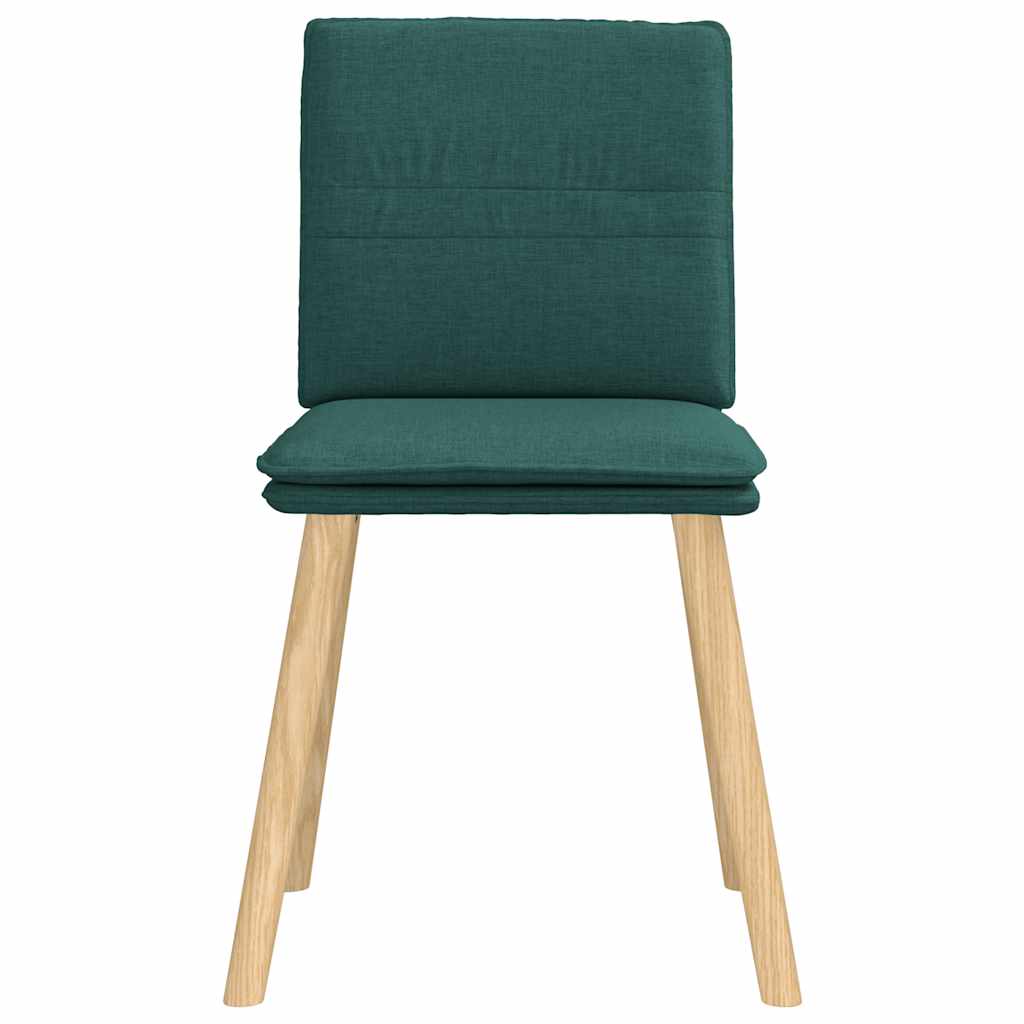 vidaXL Scaune de sufragerie 4 buc Tesatura verde inchis vidaXL Scaune de sufragerie 4 buc Tesatura verde inchis