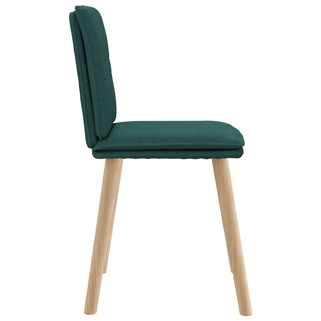 vidaXL Scaune de sufragerie 4 buc Tesatura verde inchis vidaXL Scaune de sufragerie 4 buc Tesatura verde inchis