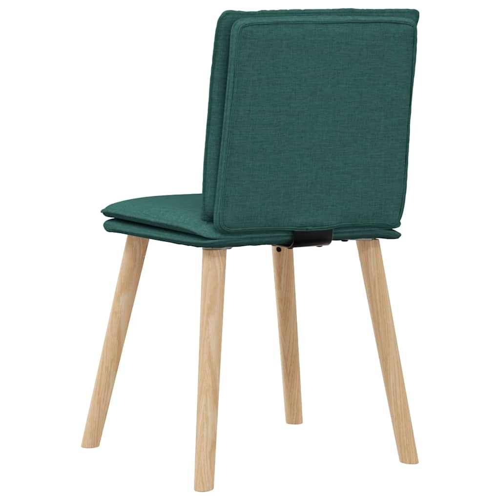 vidaXL Scaune de sufragerie 4 buc Tesatura verde inchis vidaXL Scaune de sufragerie 4 buc Tesatura verde inchis