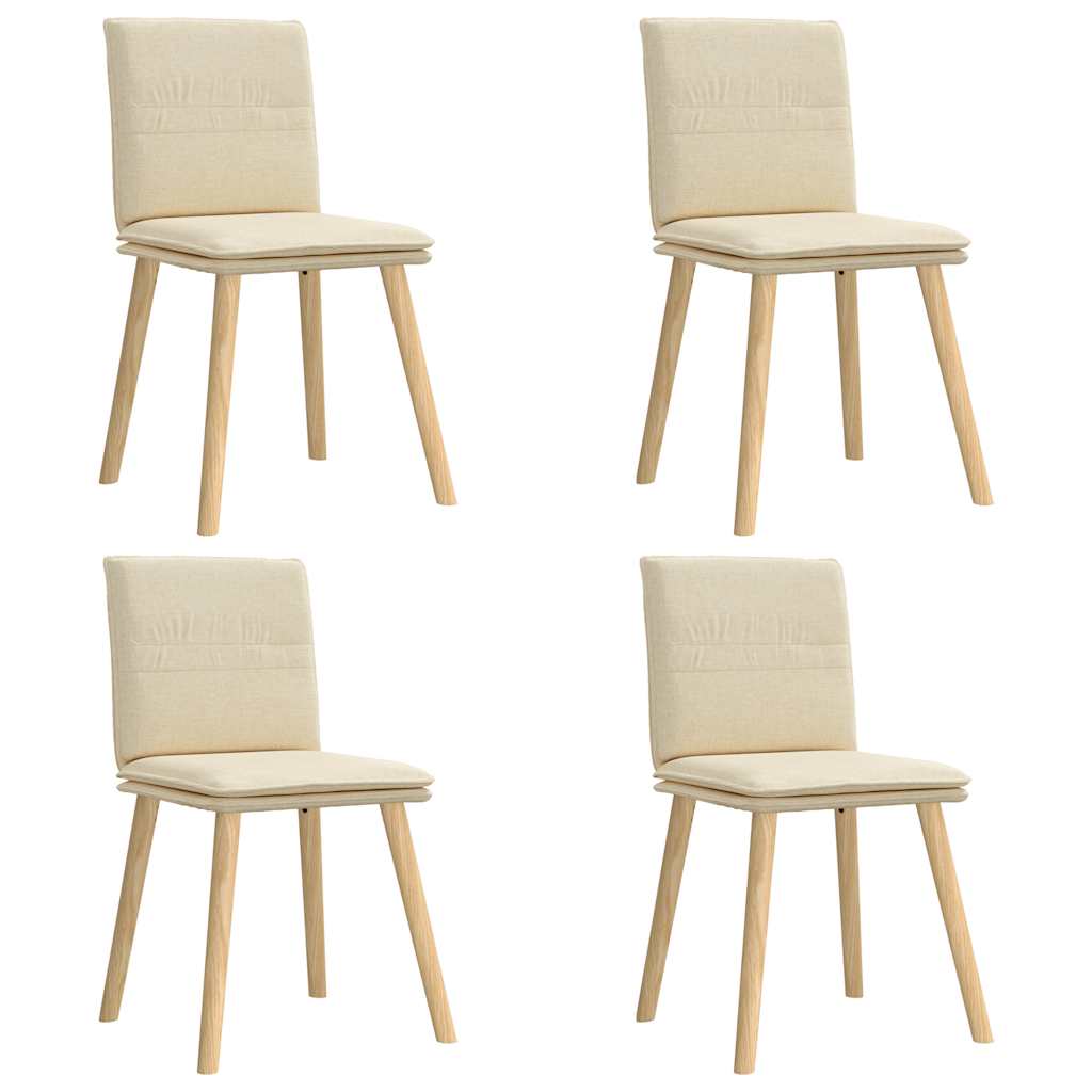 vidaXL Scaune de bucătărie, 4 buc., material textil