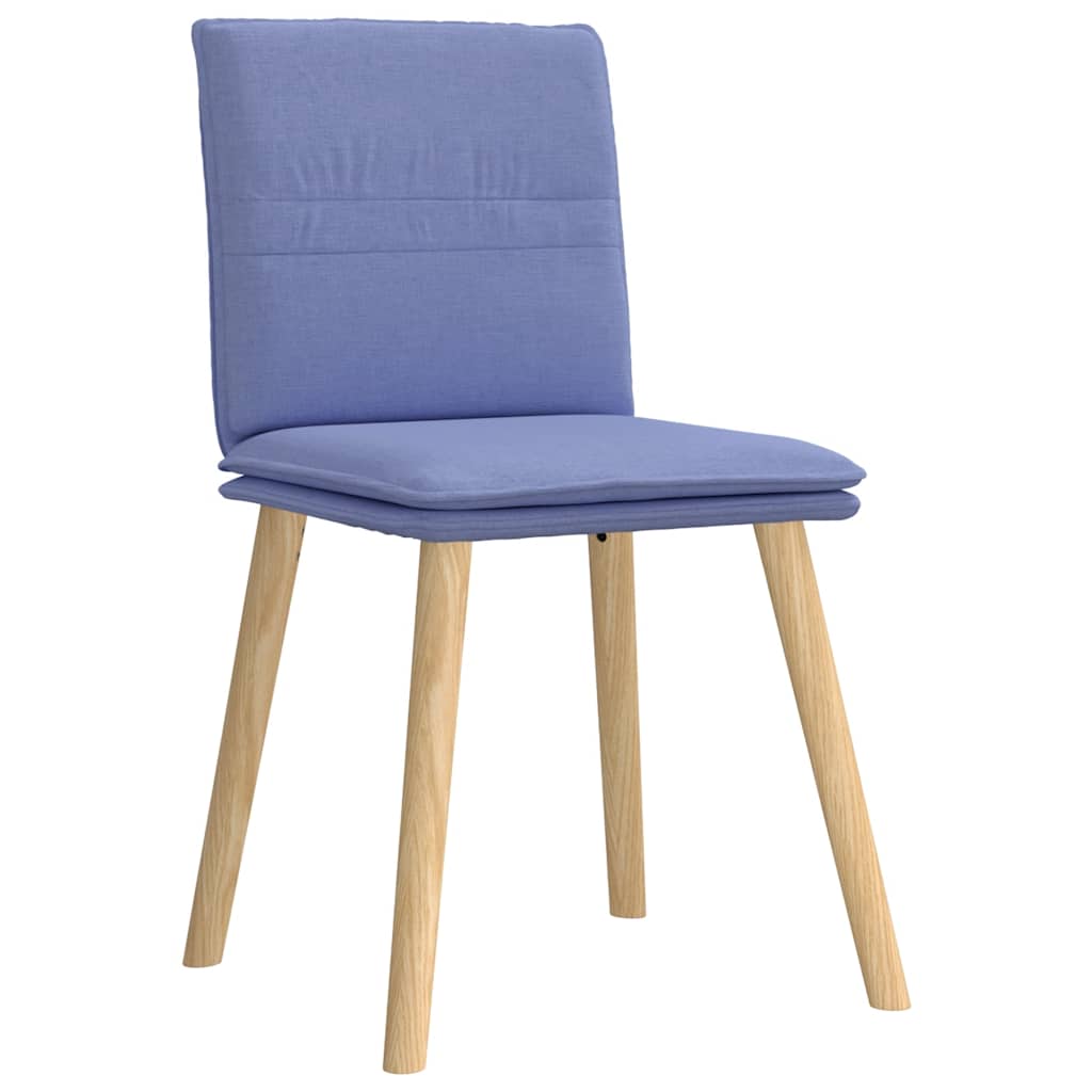 vidaXL Scaune de sufragerie 4 buc țesătură Jeans Blue vidaXL Scaune de sufragerie 4 buc țesătură Jeans Blue