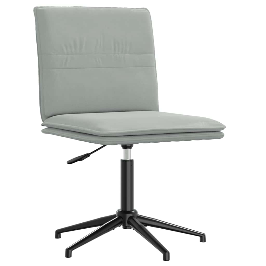 vidaXL Scaune de sufragerie, 2 buc., gri deschis, catifea vidaXL Scaune de sufragerie, 2 buc., gri deschis, catifea