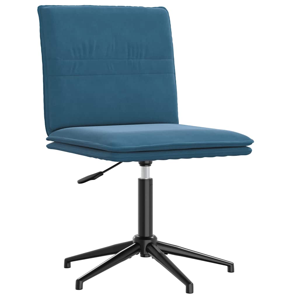 vidaXL Scaune de sufragerie, 2 buc., albastru, catifea vidaXL Scaune de sufragerie, 2 buc., albastru, catifea