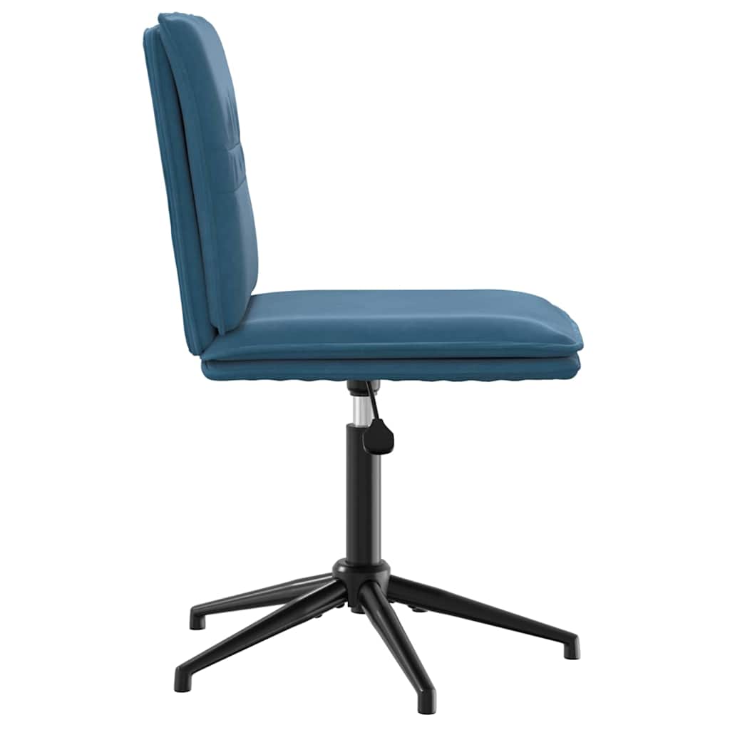 vidaXL Scaune de sufragerie, 2 buc., albastru, catifea vidaXL Scaune de sufragerie, 2 buc., albastru, catifea
