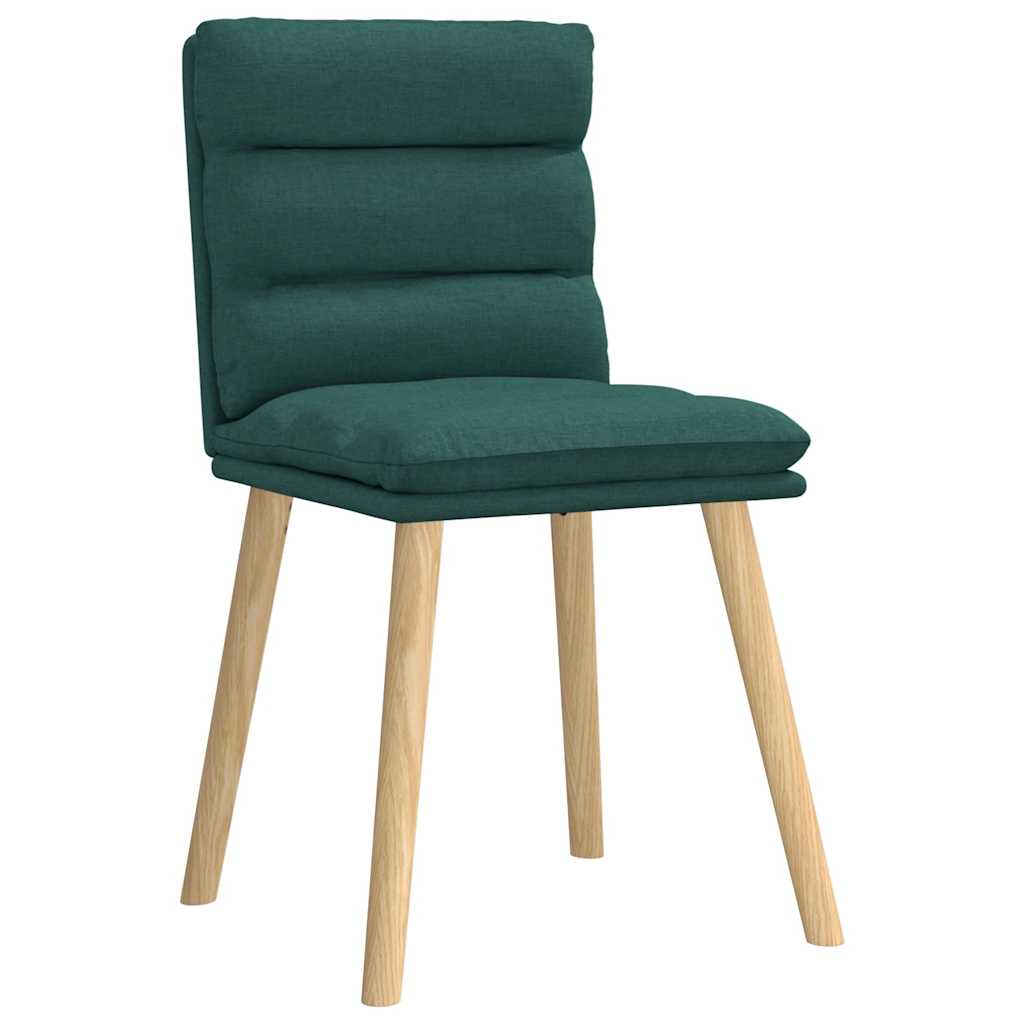 vidaXL Scaune de sufragerie 4 buc Tesatura verde inchis vidaXL Scaune de sufragerie 4 buc Tesatura verde inchis