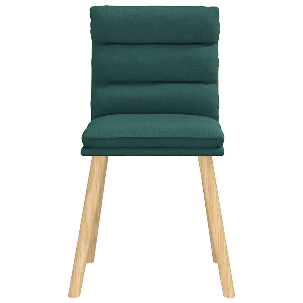 vidaXL Scaune de sufragerie 4 buc Tesatura verde inchis vidaXL Scaune de sufragerie 4 buc Tesatura verde inchis