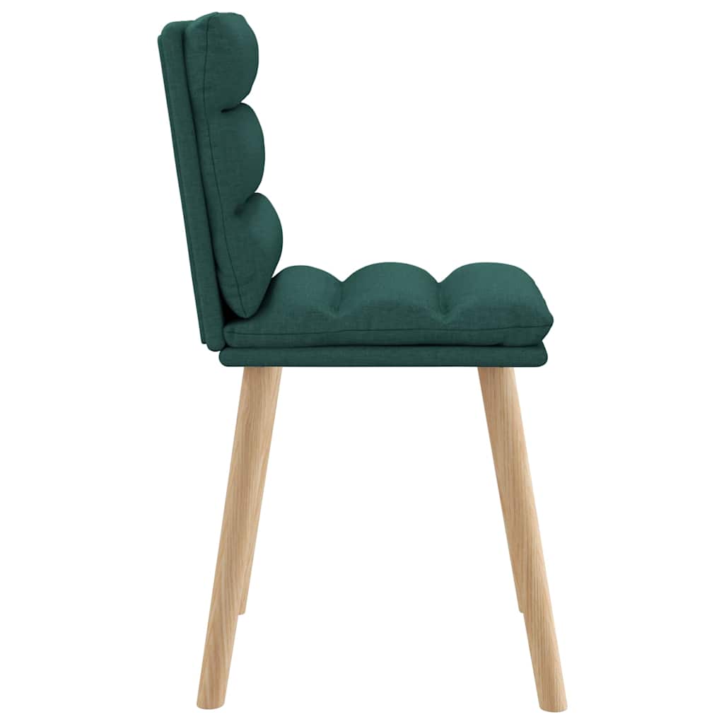vidaXL Scaune de sufragerie 4 buc Tesatura verde inchis vidaXL Scaune de sufragerie 4 buc Tesatura verde inchis