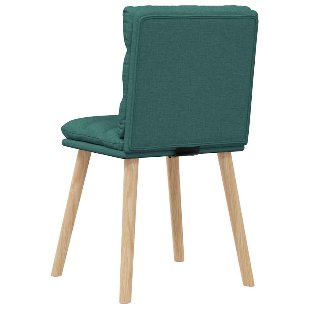vidaXL Scaune de sufragerie 4 buc Tesatura verde inchis vidaXL Scaune de sufragerie 4 buc Tesatura verde inchis