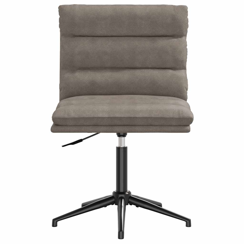 vidaXL Scaune de bucătărie, 2 buc., gri, piele ecologică