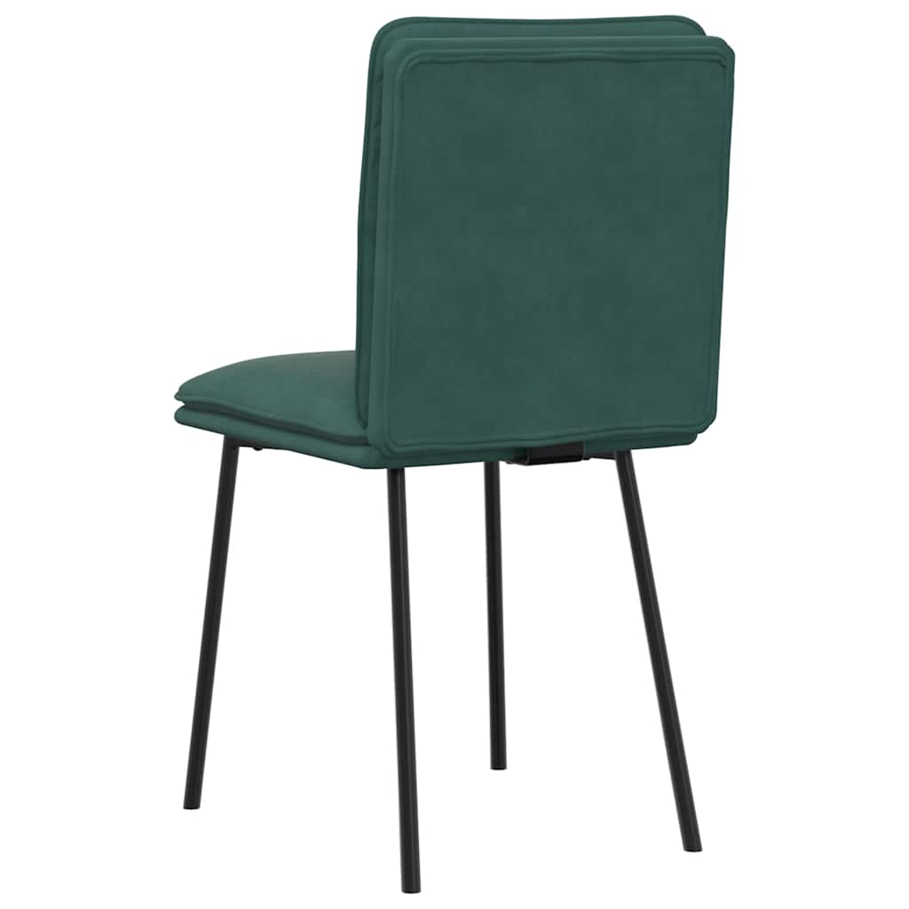 vidaXL Scaune de bucătărie, 4 buc., verde închis, catifea vidaXL Scaune de bucătărie, 4 buc., verde închis, catifea
