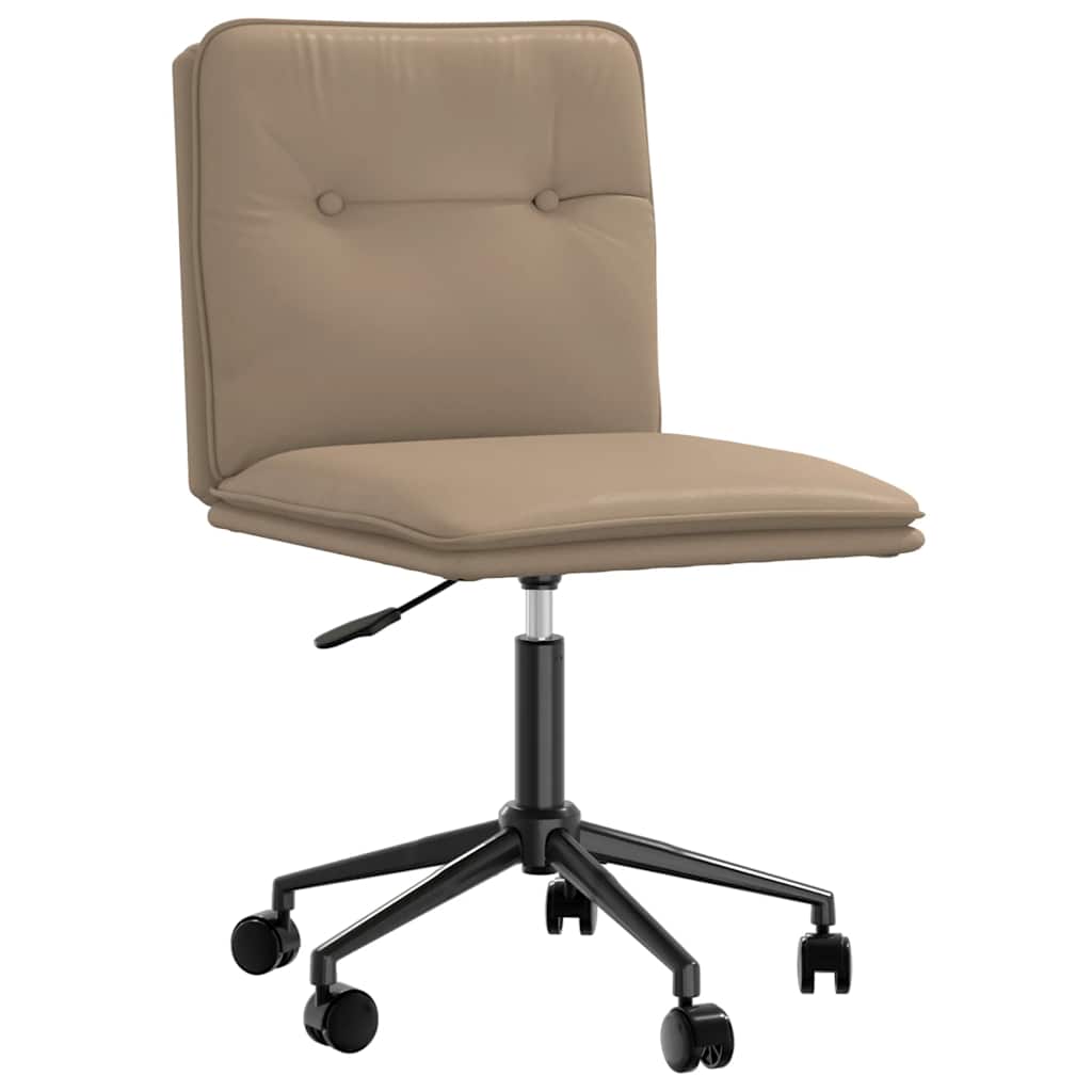 vidaXL Scaune de bucătărie, 2 buc., cappuccino, piele ecologică vidaXL Scaune de bucătărie, 2 buc., cappuccino, piele ecologică