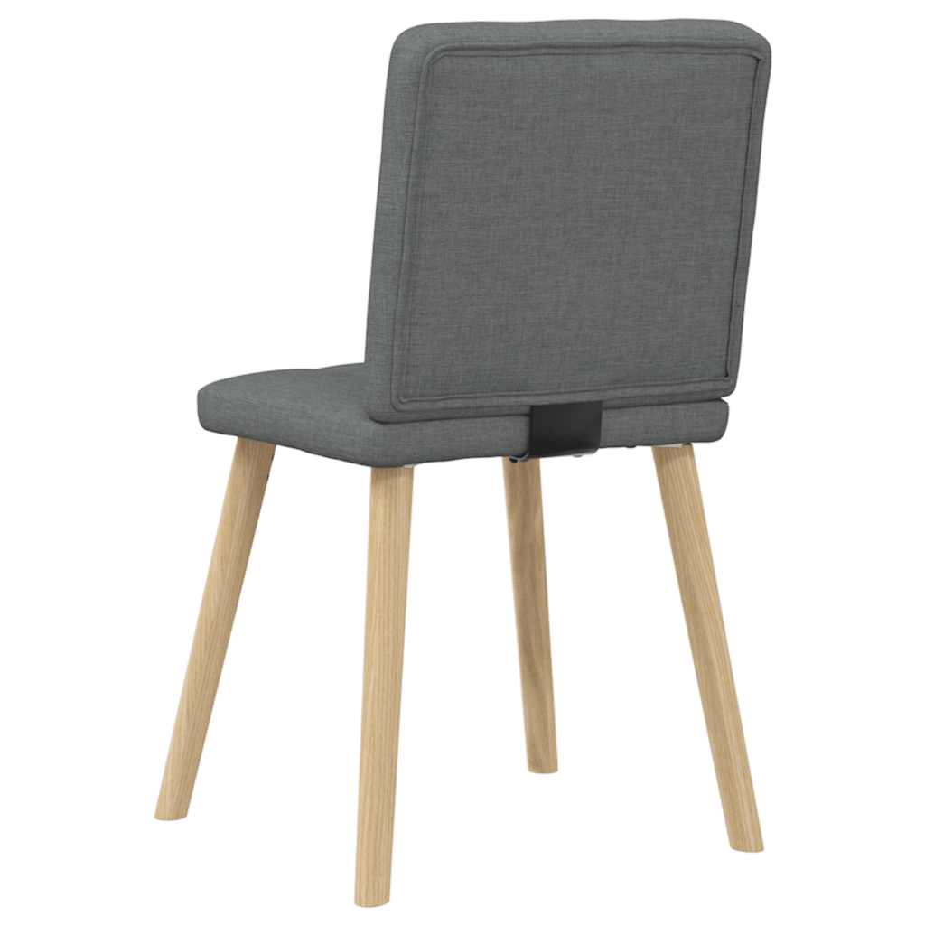 vidaXL Scaune de sufragerie, 6 buc., gri închis, material textil