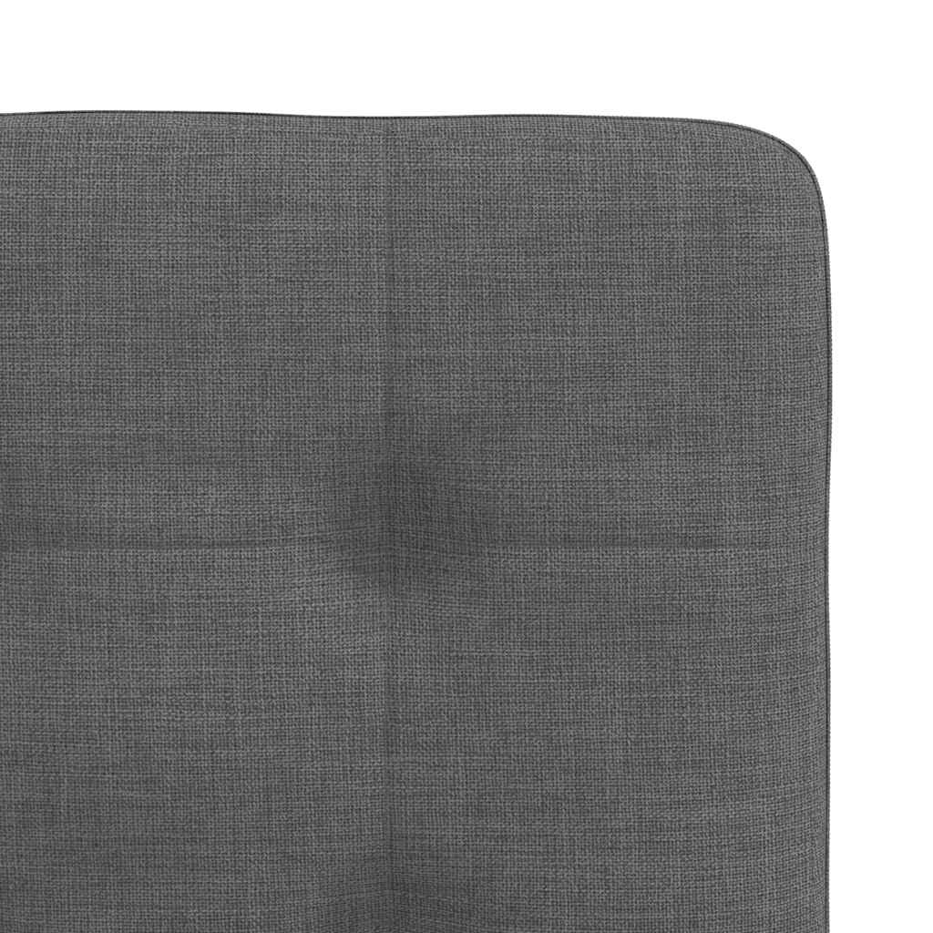vidaXL Scaune de sufragerie, 6 buc., gri închis, material textil