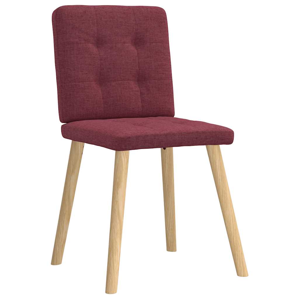 vidaXL Scaune de bucătărie pivotante, 6 buc., roșu vin, textil vidaXL Scaune de bucătărie pivotante, 6 buc., roșu vin, textil