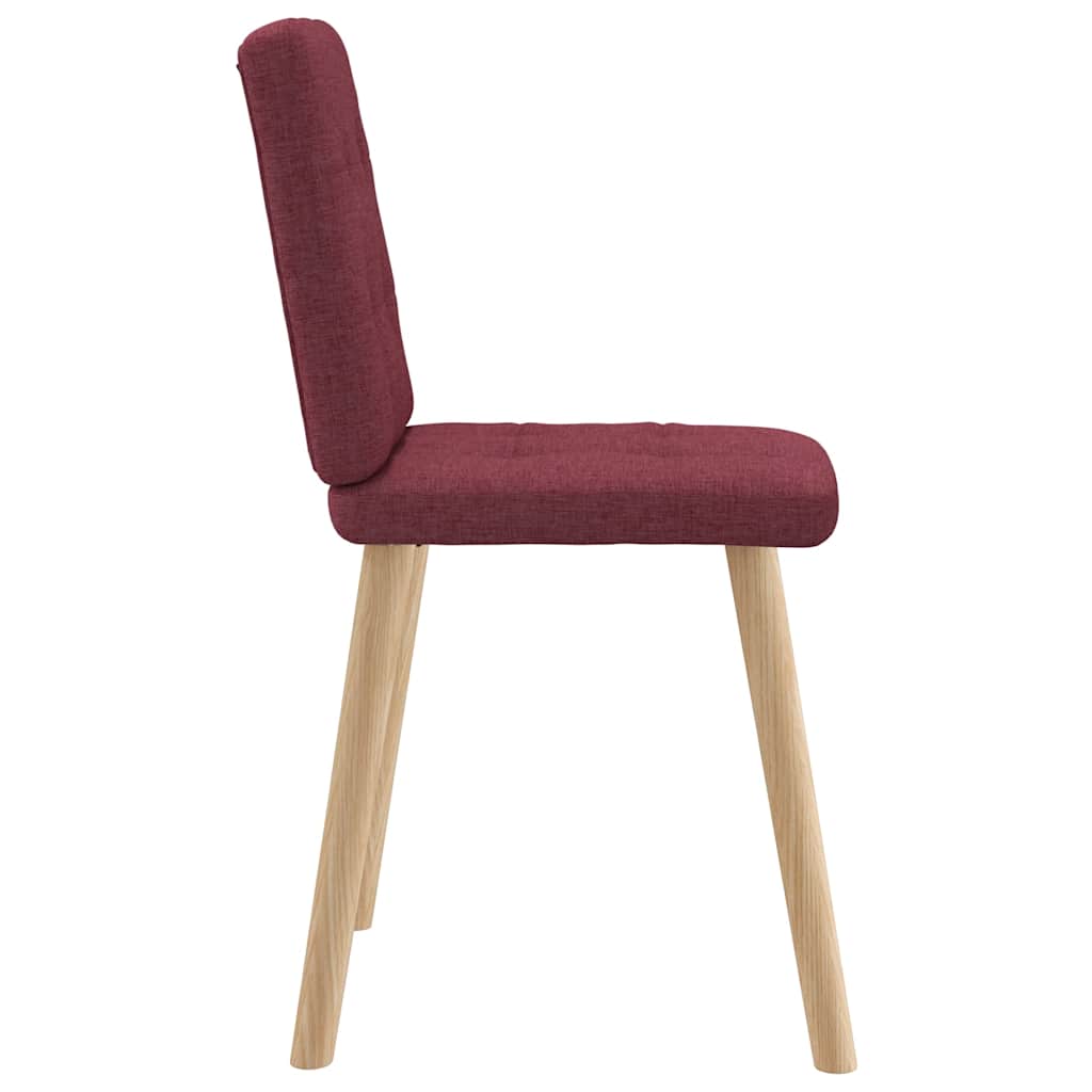 vidaXL Scaune de bucătărie pivotante, 6 buc., roșu vin, textil vidaXL Scaune de bucătărie pivotante, 6 buc., roșu vin, textil