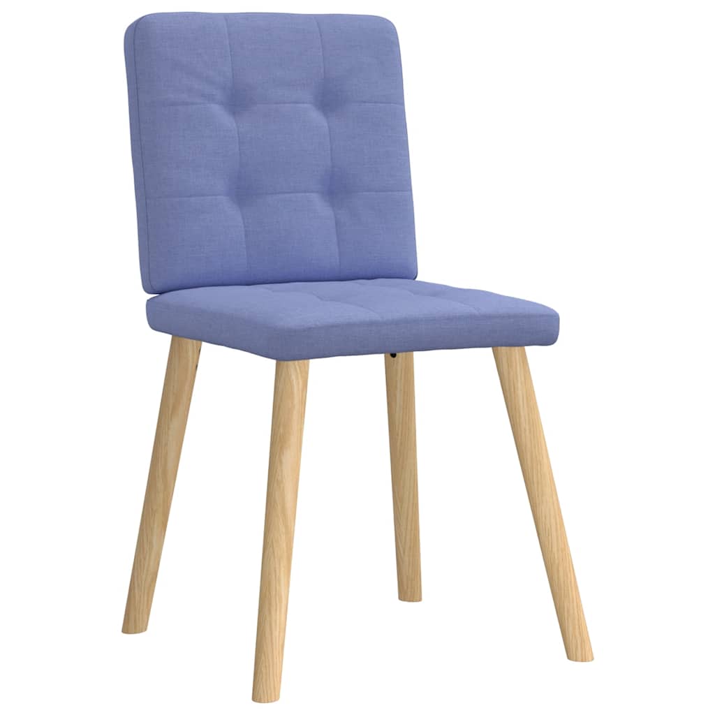 vidaXL Scaune de sufragerie 6 buc țesătură Jeans Blue vidaXL Scaune de sufragerie 6 buc țesătură Jeans Blue
