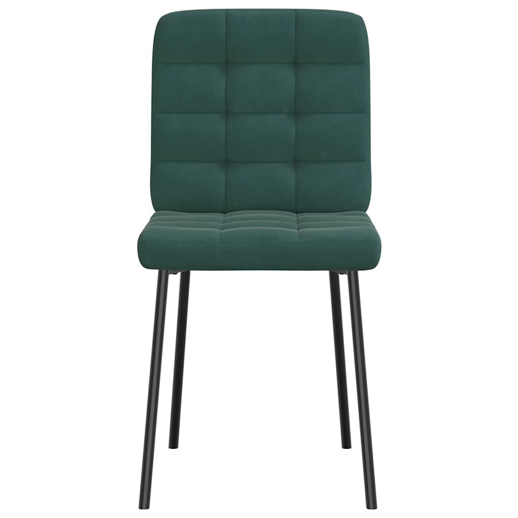 vidaXL Scaune de bucătărie, 6 buc., verde închis, catifea vidaXL Scaune de bucătărie, 6 buc., verde închis, catifea