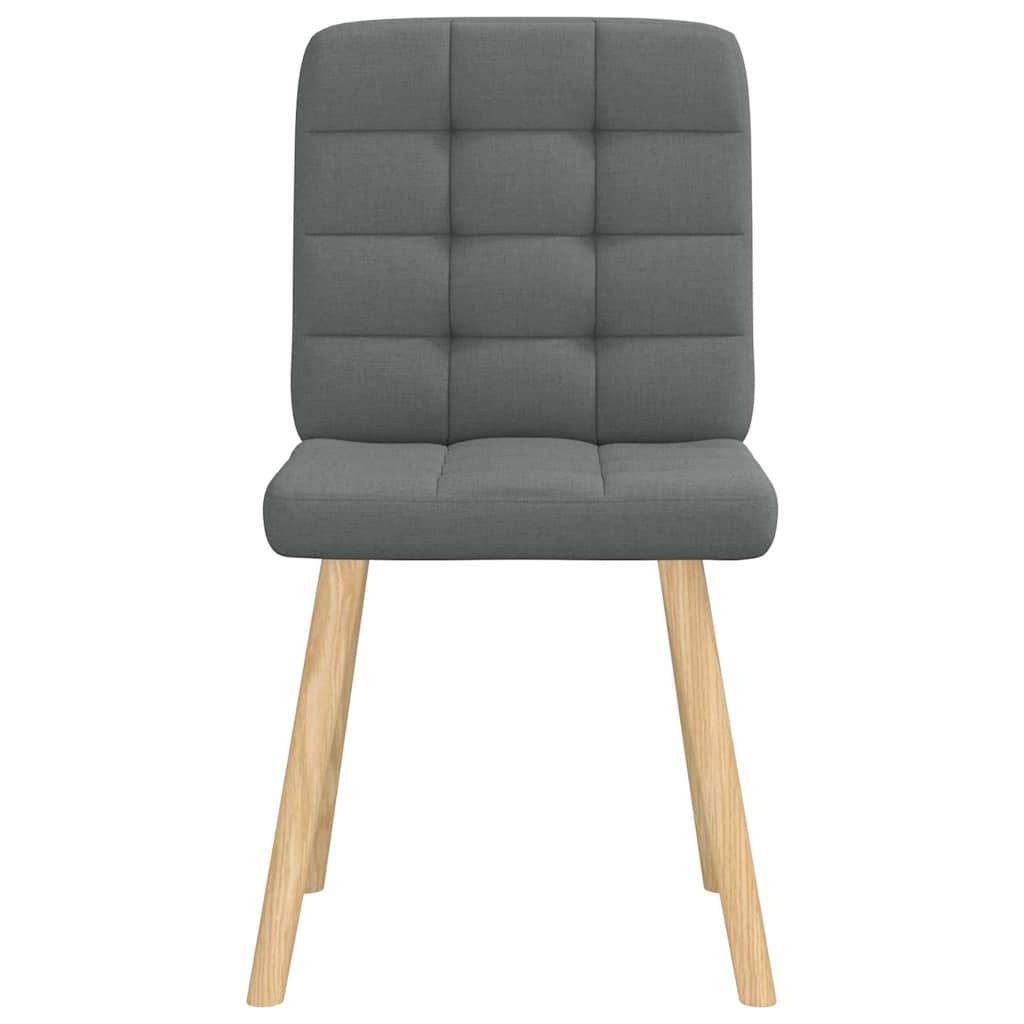 vidaXL Scaune de sufragerie, 6 buc., gri închis, material textil