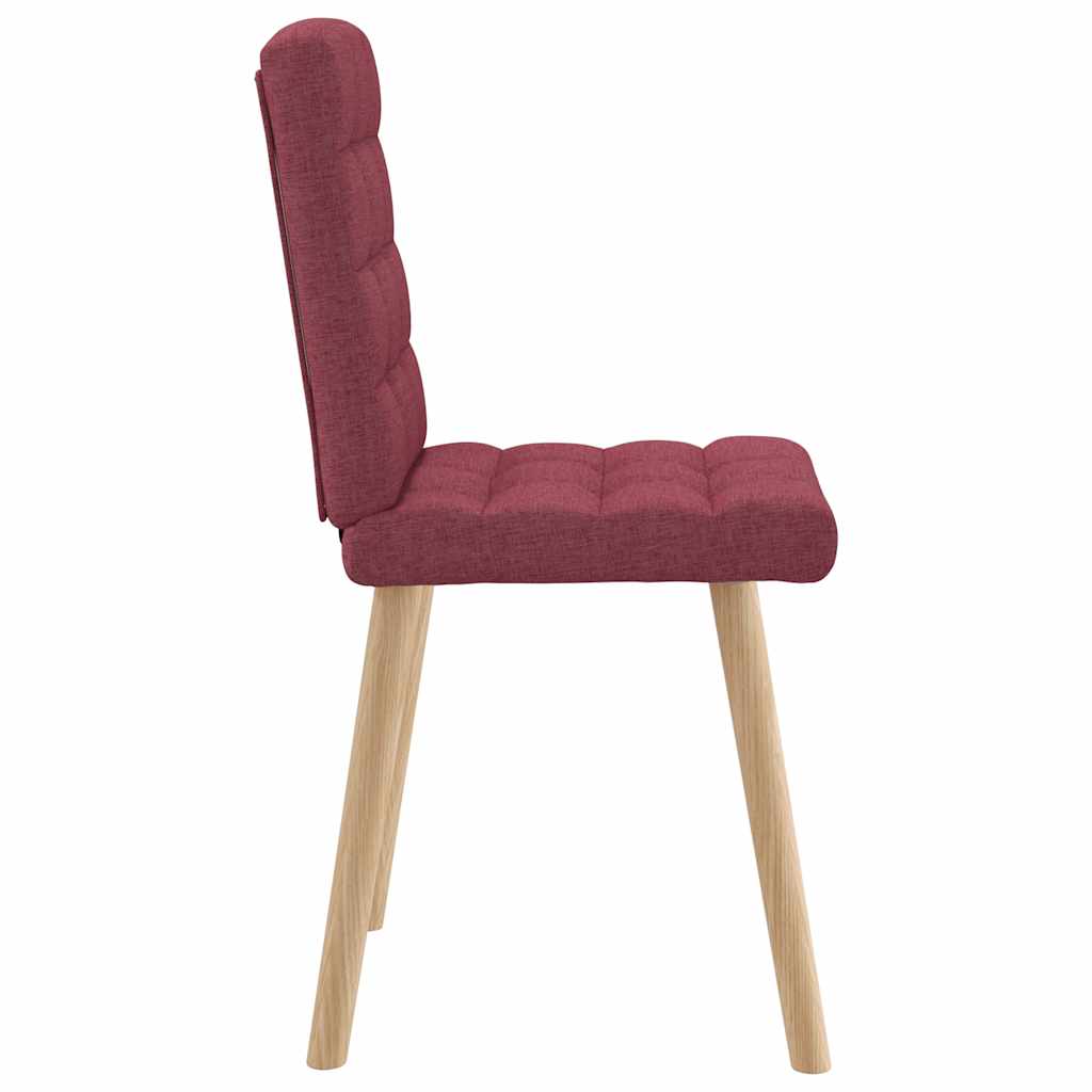 vidaXL Scaune de bucătărie pivotante, 6 buc., roșu vin, textil vidaXL Scaune de bucătărie pivotante, 6 buc., roșu vin, textil