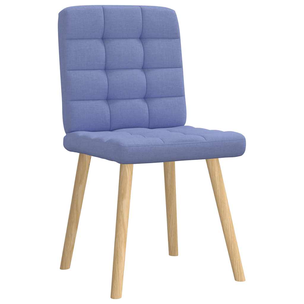 vidaXL Scaune de sufragerie 6 buc țesătură Jeans Blue vidaXL Scaune de sufragerie 6 buc țesătură Jeans Blue