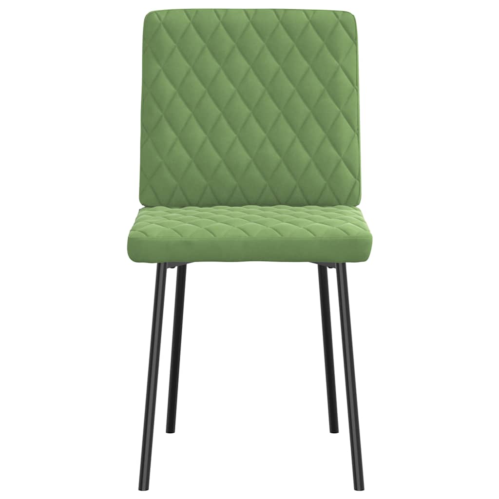vidaXL Scaune de sufragerie, 6 buc, verde deschis, catifea