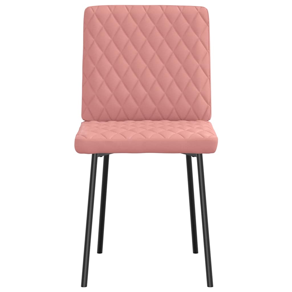 vidaXL Scaune de sufragerie 6 buc piele artificială roz vidaXL Scaune de sufragerie 6 buc piele artificială roz