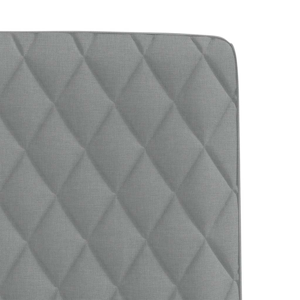 vidaXL Scaune de sufragerie, 6 buc., gri deschis, material textil