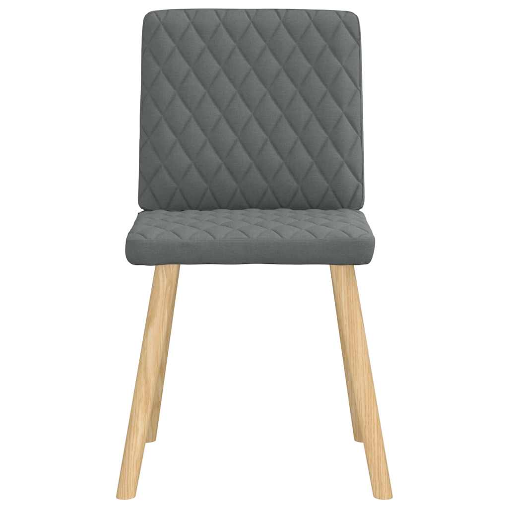 vidaXL Scaune de sufragerie, 6 buc., gri închis, material textil