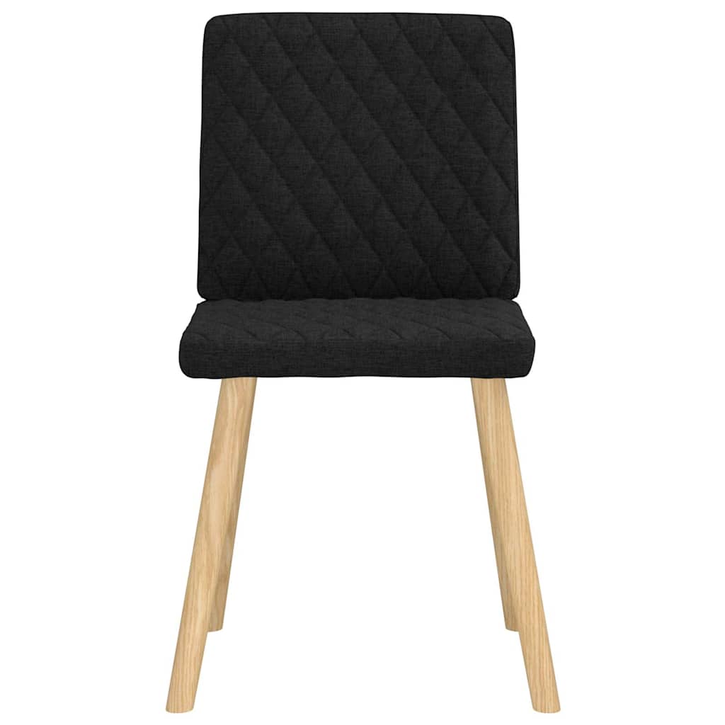vidaXL Scaune de sufragerie 6 buc. negru material textil vidaXL Scaune de sufragerie 6 buc. negru material textil