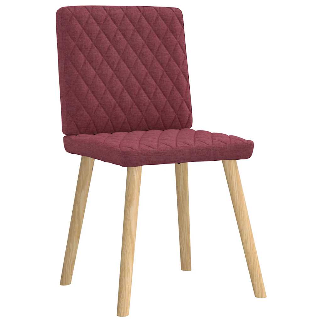 vidaXL Scaune de bucătărie pivotante, 6 buc., roșu vin, textil vidaXL Scaune de bucătărie pivotante, 6 buc., roșu vin, textil