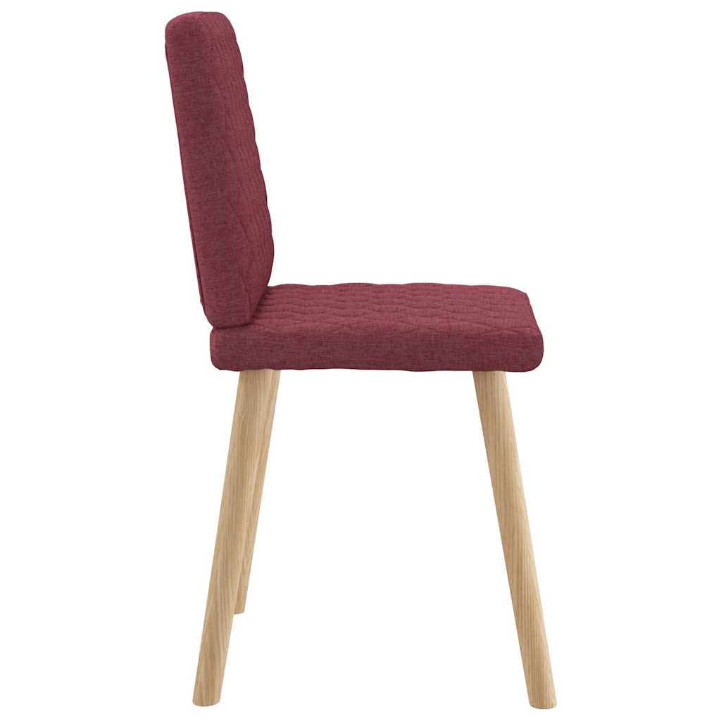 vidaXL Scaune de bucătărie pivotante, 6 buc., roșu vin, textil vidaXL Scaune de bucătărie pivotante, 6 buc., roșu vin, textil