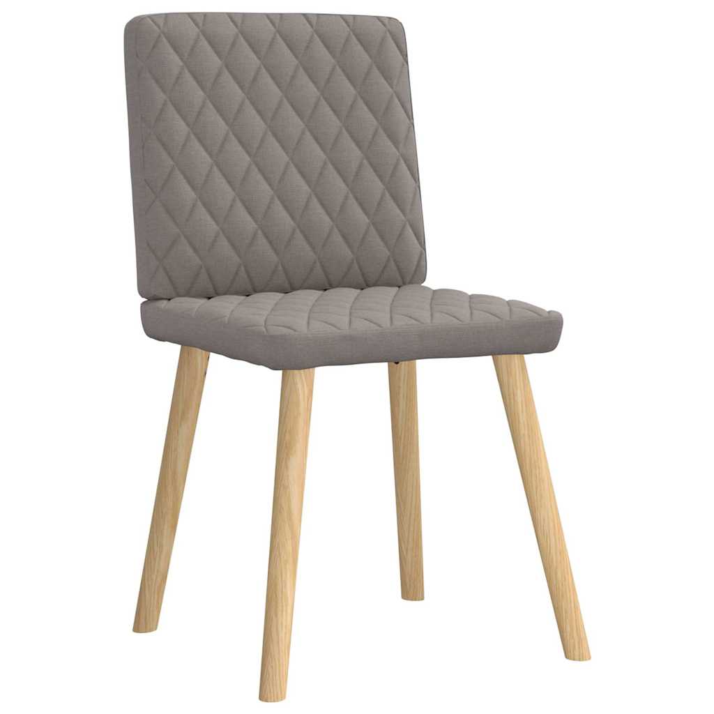 vidaXL Scaune de sufragerie, 6 buc., gri taupe, material textil